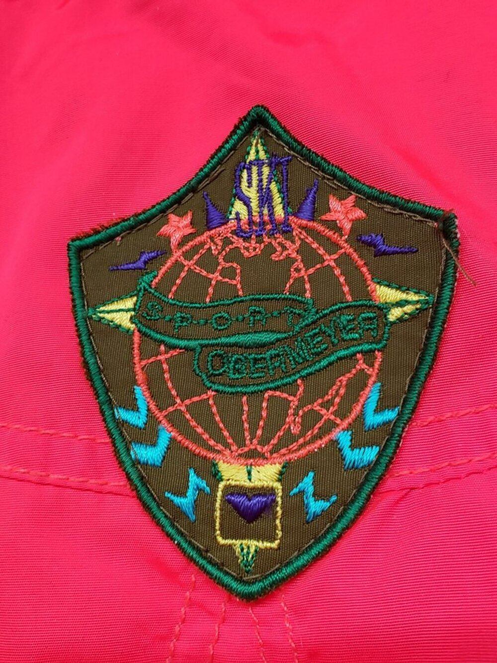 Obermeyer Vintage Neon Pink Red Ski Jacket Snowboard Loud Bright Womens 10 - Picture 10 of 16